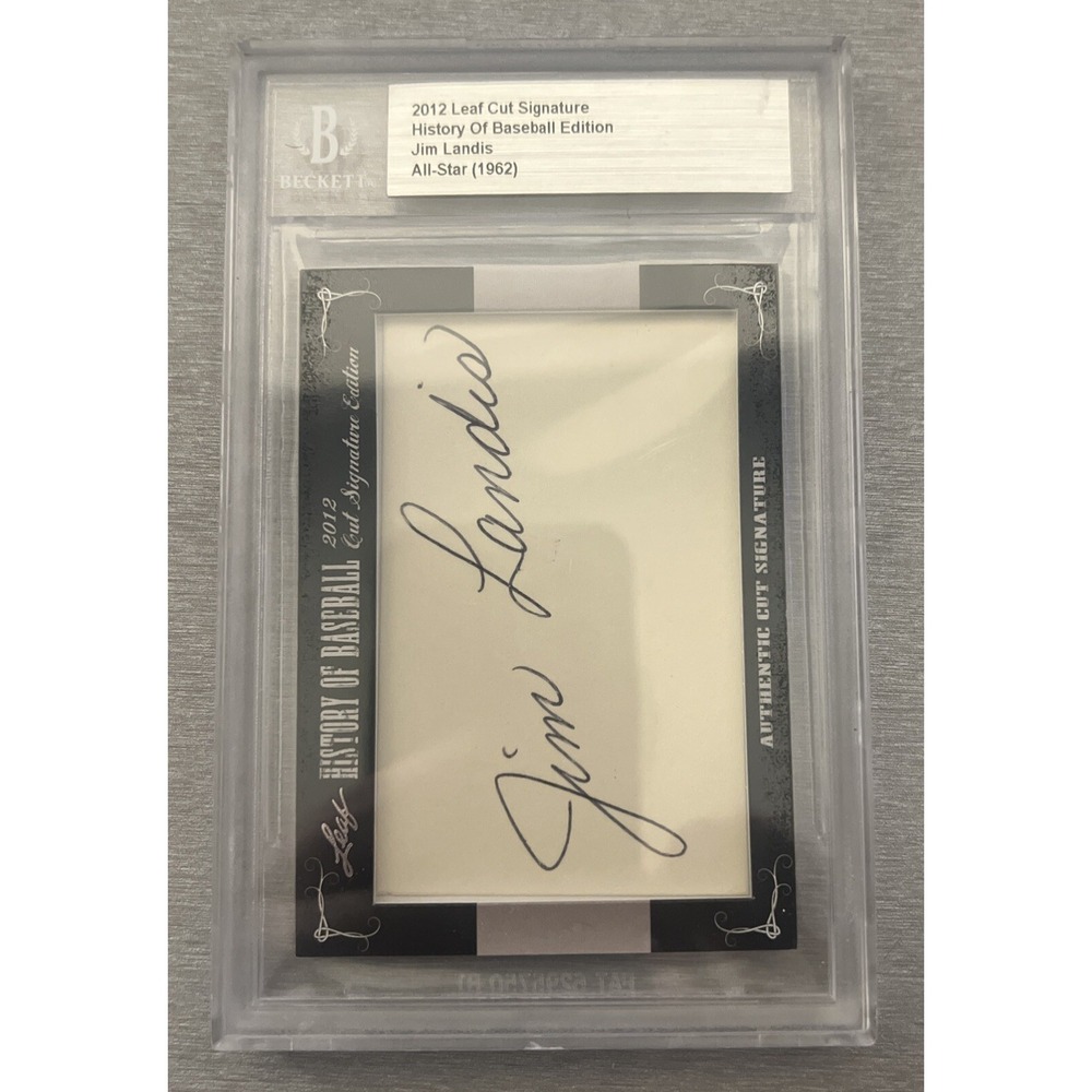 2012 Leaf Cut Signature History Of Baseball Edition Jim Landis BGS 1962 All-Star